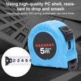 thumbnail image 3 of Hand Lock Measure Tape, Measure Tape Stainless Steel PC Shell Hand Lock Woodworking Measuring Ruler Tool Tape Width 25mm Tape, Tape Measures, 3 of 7