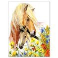 thumbnail image 2 of Design Art - Horse and Foal with Meadow, 2 of 3