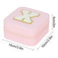 thumbnail image 3 of TopLLC 26 Letters Earring Jewelry Display Storage Box Case Organizer Flannel Tray Holder Gift, 3 of 3