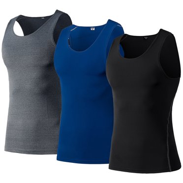 Yeacher 3 Pack Débardeurs de Gym pour Hommes Y-Back T-Shirts de Musculation Entraînement Physique