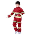 thumbnail image 1 of FAOWME Fireman Enfants Ensemble 3 Pcs Jouet Scolaire Accessoires Ensemble Campus Rouge 5-6 Ans, 1 of 6