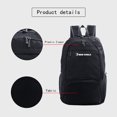 thumbnail image 4 of 20L Hiking Backpack, Packable Foldable Daypack For Travel, Waterproof Polyester Bag, Compact Roomy Lightweight, Multipurpose For Outdoor Sports Day Trips, 4 of 6