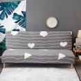 thumbnail image 4 of Housse de Sofa Extensible Ajustée en Polyester Spandex Lavable Housse de Sofa Sans Accoudoirs g, 4 of 8