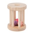 thumbnail image 4 of Lipstore Baby Roller Rattle Wood Toys Rattles with Bells Smooth Surface Infant Roller Toy D, 4 of 8