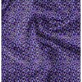 thumbnail image 1 of Soimoi Purple Poly Georgette Fabric Leopard Animal Skin Fabric Prints by Yard 52 Inch Wide, 1 of 6