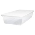 thumbnail image 3 of HOMZ 41-Quart Clear Plastic Stackable Storage Bin with Lid, 2 Pack, Clear, 3 of 10