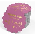 thumbnail image 4 of Inkdotpot Real Gold Foil Thank You From The New Wedding Tags Favor Hang Paper Tags 100 Piece, 4 of 6