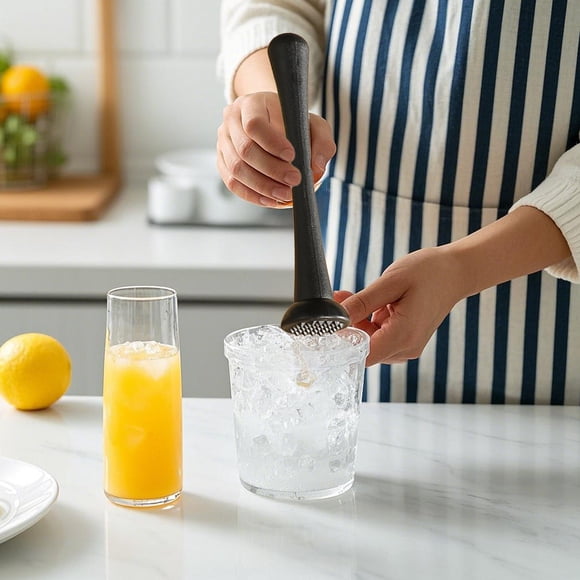 BRELIL Bâton Solide de Broyeur de Glace, Marteau de Mélange pour Cocktail, Outil de Pression pour Presse-Citron, Fournitures de Bar d'Hôtel en Plastique pour Thé au Lait pour Maison Cuisine Fête Bar