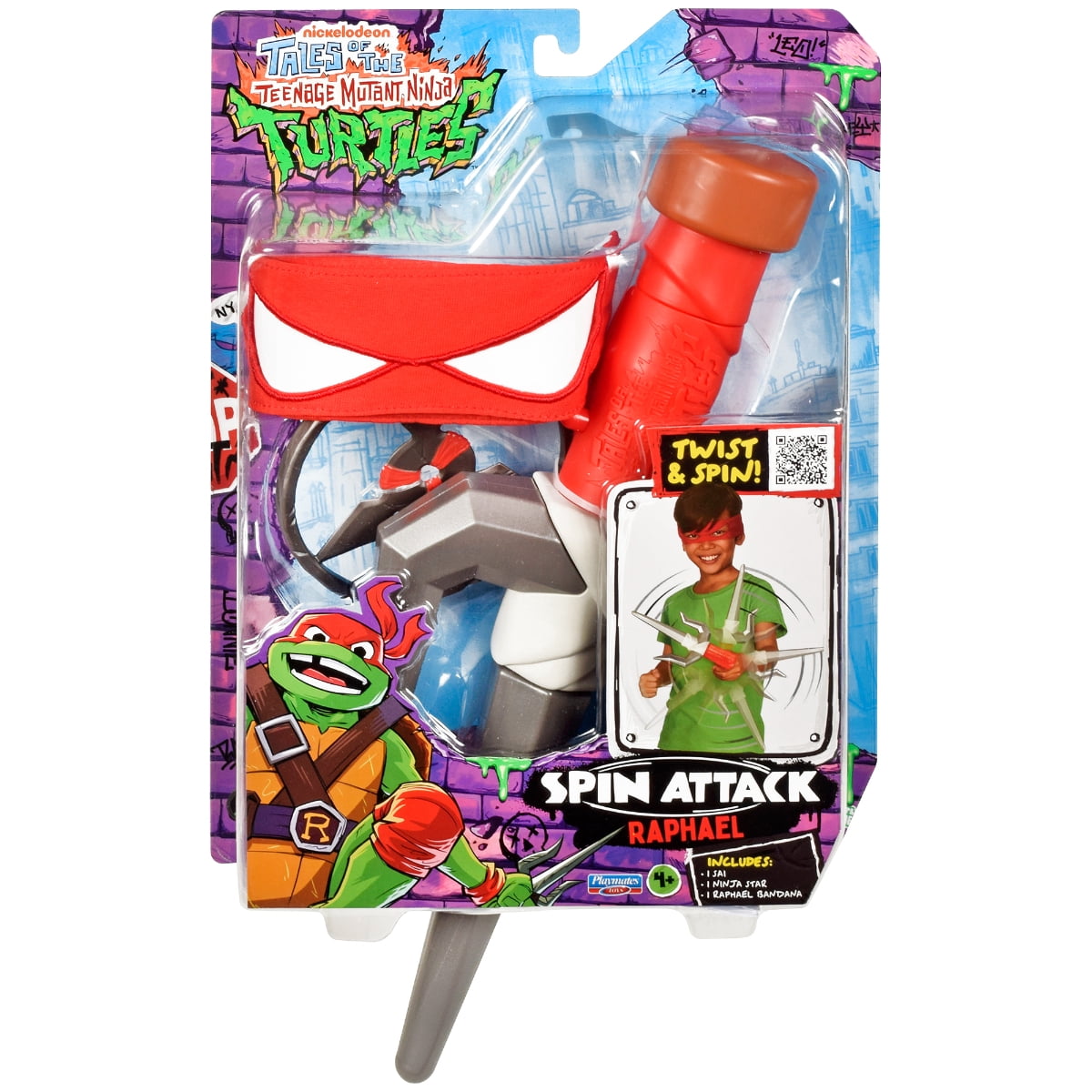 Teenage Mutant Ninja Turtles Spin Attack Raphael Action Figure