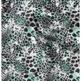 thumbnail image 1 of Soimoi Green Rayon Fabric Leopard Animal Skin Decor Fabric Printed Yard 42 Inch Wide, 1 of 6