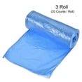thumbnail image 3 of Unique Bargains 2-4 Gallon Small Trash Bags Garbage Waste Basket Liners Blue, 60 Counts / 3 Rolls, 3 of 5