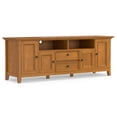 thumbnail image 1 of Amherst 72 inch Wide Solid Wood Transitional TV Stand in Light Golden Brown, 1 of 11