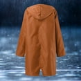 thumbnail image 4 of Baberdicy Plus Size Tops Rain Jacket Women's Breathable Large Sizes Raincoat Black Softshell Jacket Yellow Outdoor Jacket Transition Jacket Lightweight Jacket with Hood for Spring Autumn Hik, 4 of 6