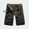 thumbnail image 1 of EOYWHK Shorts d'Entraînement pour Hommes Athleisure Shorts Cargo Coupe Décontractée Bermuda Demi-Longueur Extensible pour Course Randonnée avec Multi-Poches, S-4TG, 1 of 4