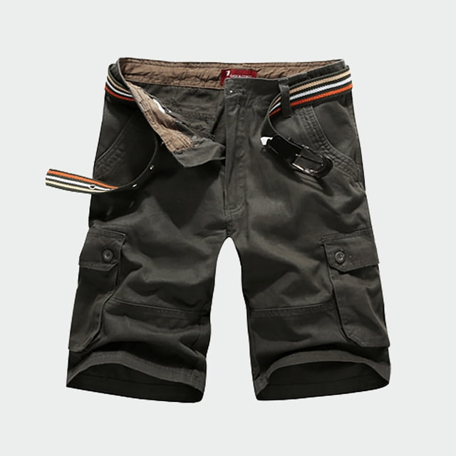EOYWHK Shorts d'Entraînement pour Hommes Athleisure Shorts Cargo Coupe Décontractée Bermuda Demi-Longueur Extensible pour Course Randonnée avec Multi-Poches, S-4TG