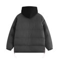 thumbnail image 3 of Styesk Jackets for Men Zipper Up Warm Jackets Outdoor Plus Size Work Coats Hooded Color Block Puffer Jacket Casual Comfy Wind Breaker Jackets with Pockets, 3 of 8