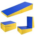 thumbnail image 1 of Costway Folding Incline Mat Slope Cheese Gym Exercise Aerobics Tumbling Wedge, 1 of 10