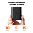 thumbnail image 3 of ORORO Heated Fleece Vest for Men with Battery, 4-Zone Heating Fleece Base Layer for Winter (Black, XL), 3 of 8