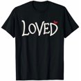 thumbnail image 1 of T-Shirt Assorti pour Couples Adultes Cœur Rouge Amour Saint-Valentin - Blanc - 3TG, 1 of 4