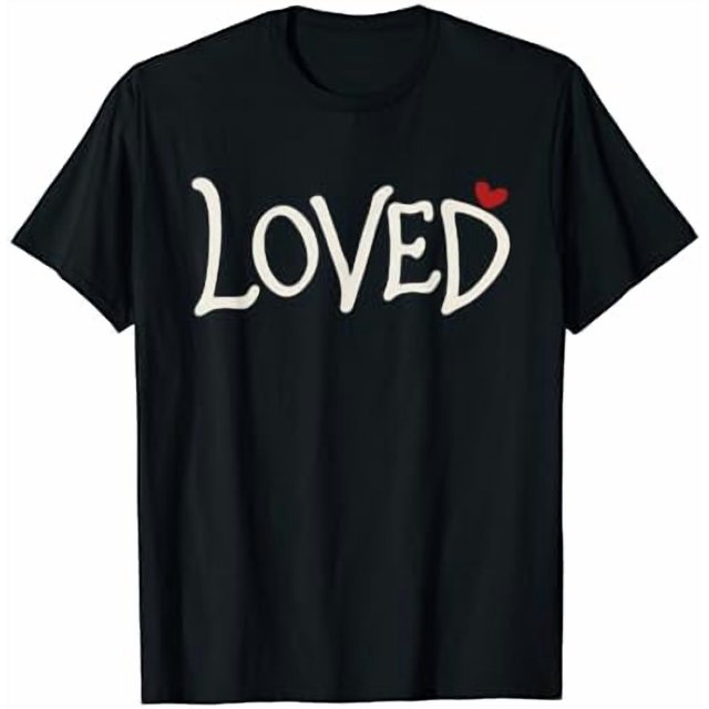 T-Shirt Assorti pour Couples Adultes Cœur Rouge Amour Saint-Valentin - Blanc - 3TG
