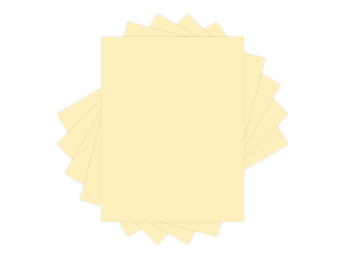 Domtar 81207 Lettermark Multipurpose Coloured Paper Letter Size - 8-1/2 x 11 cream (Pack of 500)