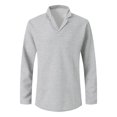 thumbnail image 4 of RXIRUCGD Haut Décontracté à Manches Longues pour Hommes, Gris, Taille : 2TG, 4 of 4