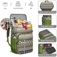 thumbnail image 2 of Hippie Retro Style Colorful Abstract Insulated Backpack Cooler - 20L Soft Cooler Bag, Geometric, 2 of 4