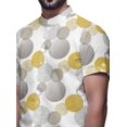 thumbnail image 4 of BESTMAN Casual Printed Shirts For Men Slim Fit Button Down Short Sleeve Shirt, 4 of 5