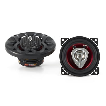BOSS CH4220 Haut-Parleurs Coaxiaux Audio pour Voiture 4 Pouces 200W Bidirectionnels Stéréo Paire Rouge