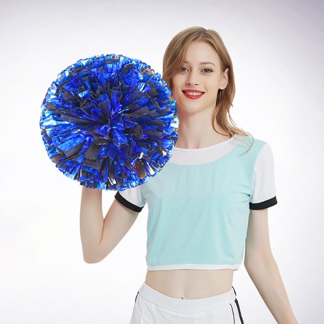 2PCS Cheerleading Handheld Colorful Flowers Sports Activities Performance Cheering Party Decorations for Women College Graduation Party Decorations 2022 Party Party Dress Party Decorations