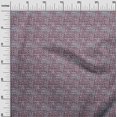 thumbnail image 3 of oneOone Cotton Cambric Maroon Fabric Geometric Craft Projects Decor Fabric Printed By The Yard 56 Inch Wide, 3 of 4