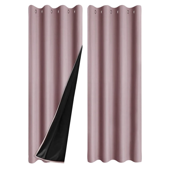 Hearth & Gear Curtains For Living Room Thermal Insulated Window Drapes With Top Room Darkening Panels For Bedroom Noise Reducing Draperies In Modern Solid Design Curtains 100 Inches Wide Winter