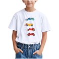 thumbnail image 1 of WRKEKC T-Shirts d'Été pour Garçons, T-Shirts Décontractés pour Garçons, T-Shirts Polyvalents Décontractés à Manches Courtes pour Enfants avec Motif Imprimé et Col Rond, 1 of 6