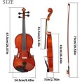 thumbnail image 2 of 4/4 Acoustic Viola with Bows Carrying Case Spruce Solid Wood Panel Viola Natural Stringed Musical Instrument Enduring Solid Spruce Viola Ref: 1550, 2 of 5