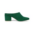 thumbnail image 3 of BLISSFUL STEP Sandales à Talons Hauts Blocs pour Femmes à Enfiler Mules à Bout Pointu Vert 8,5, 3 of 8