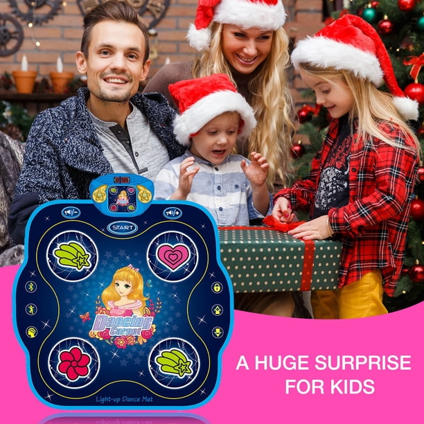 Tapis de Danse Jouets Cadeaux pour Les Enfants de 3 à 12 Ans, Tapis de