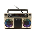 thumbnail image 2 of RX-880D Enregistreur Radio Portable Haut-Parleurs Style Rétro Antique Radio à Cassette pour Extérieur Radio Multibande, AM, FM, SW, USB, MP3, 2 of 9
