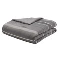 thumbnail image 2 of HomeTrends Riva Grey Jacquard Stripe 3 Piece Comforter Set, 2 of 4