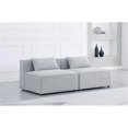thumbnail image 2 of Meridian Furniture Canapé Modulaire Cube Gris en Lin Durable, 2 of 3