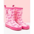 thumbnail image 5 of Barbie Unisex Kids Pink Logo Wellington Boots without Handles (9 UK Child), 5 of 5