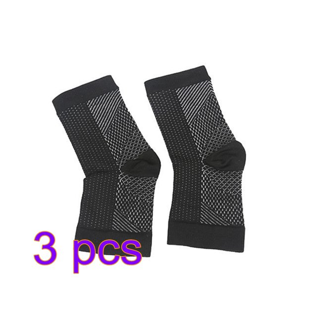 3 Pairs Of Ankle Guard Compression Socks, Nylon Middle-Aged And Elderly Socks, Outdoor Basketball Socks Workhe