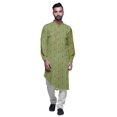 thumbnail image 2 of Atasi Kurta Décontractée Imprimée à Col Mandarin Chemise Ethnique Longue Kurta Asymétrique, 2 of 6