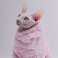 thumbnail image 2 of Vêtements pour Chat Sans Poils Doux et Chauds, Chandail à Capuchon pour Chat pour Sphynx, Devon Rex, Cornish, Peterbald, 2 of 5