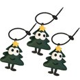 thumbnail image 1 of Wweixi 3Pec,Key Hook, -Shaped Leather With Keyring, Scratch-Resistant, For Wallets, Keys, Bags, Pets Christmas tree, 1 of 6