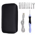 thumbnail image 1 of yuksok 9 Sizes Lighted Crochet Hooks Set - Light Up Crochet Hooks, Rechargeable Crochet Black, 1 of 8