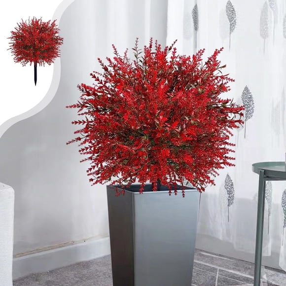 Wuztai Artificial Flowers for Outdoor Decor, Realistic Faux Plants Silk Plastic Flowers, All Weather Fake Mums for Porch Garden Patio Window Box