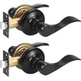thumbnail image 1 of Passage Door Lock Lever Handle for Hallway and Closet Keyless Satin Nickel Interior Door Locksets, 1 of 7