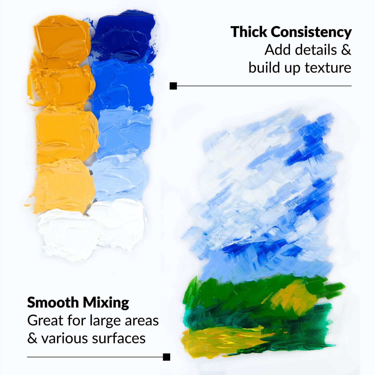 Royal & Langnickel Essentials Tubes de peinture à l'huile d'artiste de 12 ml, 24 couleurs