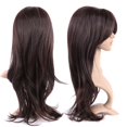 thumbnail image 2 of MesaSe Perruque Synthétique Longue Bouclée avec Frange Cheveux Courts Perruques Résistantes à la Chaleur Perruque Complète pour Femmes Blond Mèches, 2 of 4