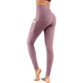 thumbnail image 4 of Yoga Pants for Women with Pockets  High Waist Tummy Control Non See-Through Workout Pants, 4 of 4